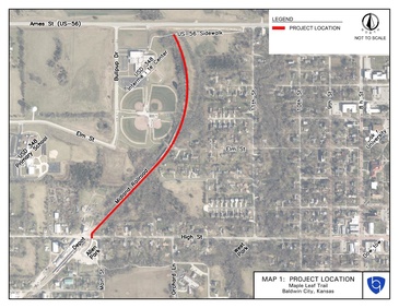 Maple Leaf Rail Trail Project Location Map